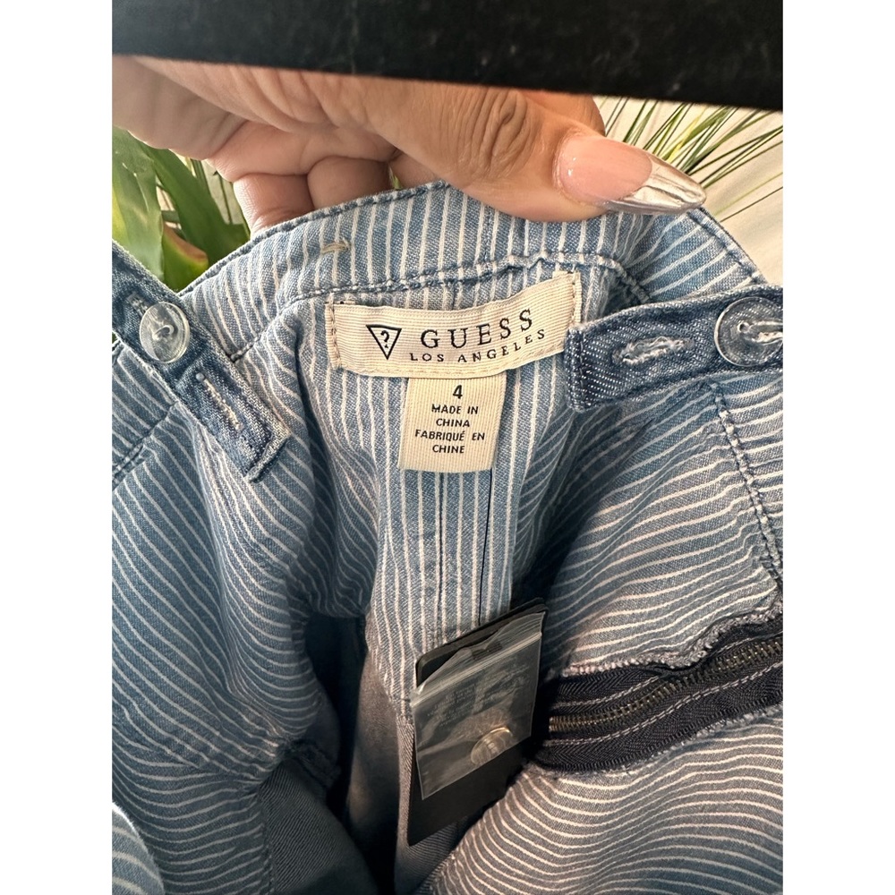 GUESS Culotte Denim Jumpsuit - Size 4 - Picture 13 of 15